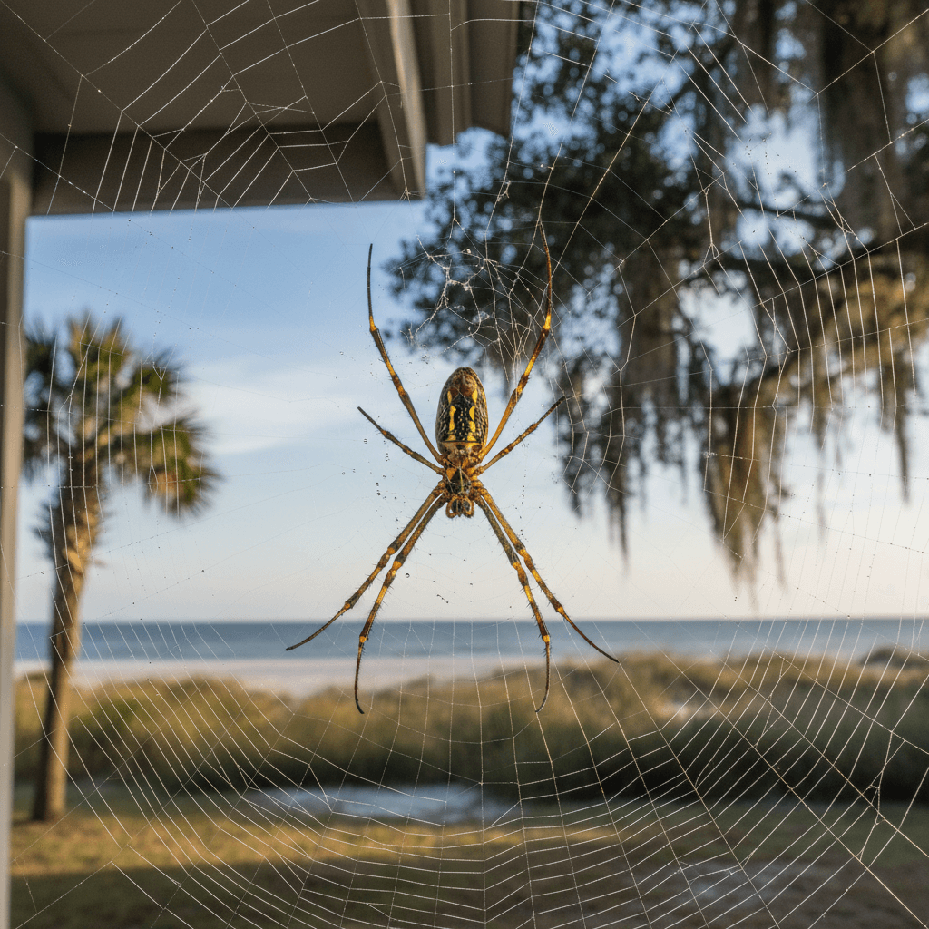 Orb weaver spider